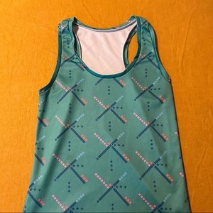 PDX PORTLAND AIRPORT CARPET ATHLETIC TANK XS